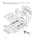 Diagram for Backguard & Cooktop