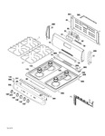 Diagram for Control Panel & Cooktop