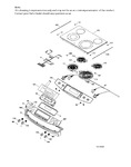 Diagram for Control Panel & Cooktop