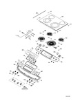 Diagram for Control Panel & Cooktop