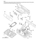 Diagram for Control Panel & Cooktop