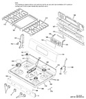 Diagram for Control Panel & Cooktop