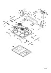 Diagram for Control Panel & Cooktop