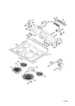 Diagram for Control Panel & Cooktop