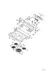 Diagram for Control Panel & Cooktop