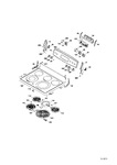 Diagram for Control Panel & Cooktop