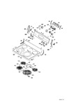 Diagram for Control Panel & Cooktop