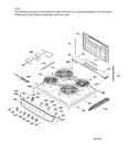 Diagram for Backguard & Cooktop