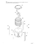 Diagram for Tub, Basket & Agitator