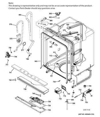 Diagram for GTMX100ED2WW