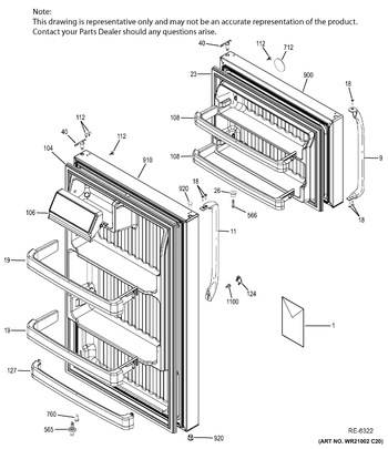 Diagram for GTH18GBDHRWW