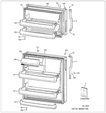 Diagram for GTH18GBDCRWW