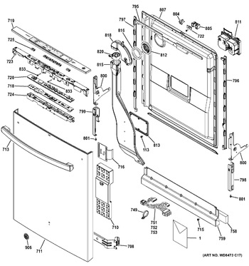 Diagram for GFMS170EH1WW