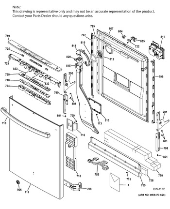 Diagram for GDT580SSF7SS