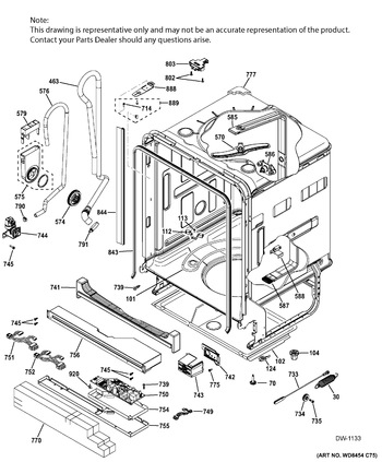 Diagram for GDT580SSF7SS