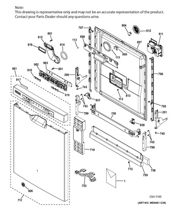 Diagram for GDF570SGF8WW