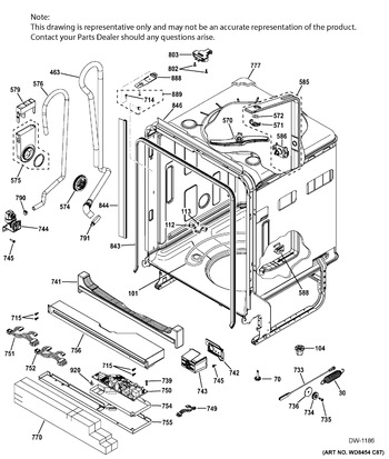 Diagram for GDF570SGF8WW