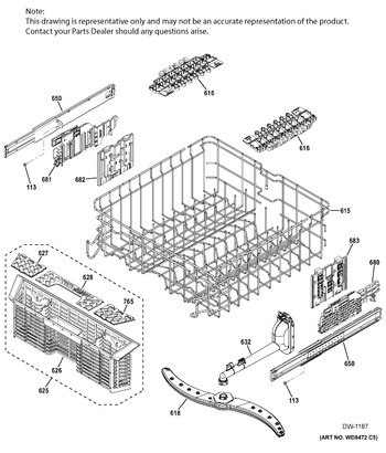 Diagram for GDF570SGF8WW