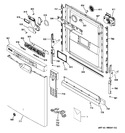 Diagram for Escutcheon & Door Asm