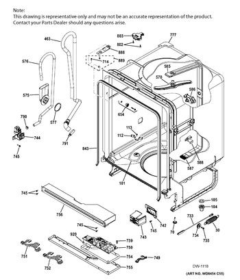 Diagram for GDF520PSF6SS