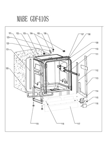 Diagram for GDF410SSF0SS