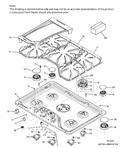 Diagram for Control Panel & Cooktop