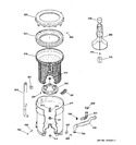 Diagram for 3 - Tub, Basket & Agitator