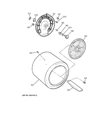 Diagram for DWXR473ET3WW