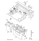 Diagram for 1 - Control Panel, Cooktop & Doors