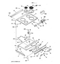 Diagram for 1 - Control Panel & Cooktop