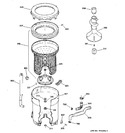 Diagram for 3 - Tub, Basket & Agitator