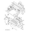 Diagram for 1 - Control Panel, Cooktop & Door