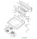 Diagram for 1 - Control Panel & Cooktop