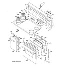 Diagram for 1 - Control Panel, Cooktop & Doors