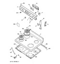 Diagram for 1 - Control Panel & Cooktop