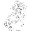 Diagram for 1 - Control Panel & Cooktop