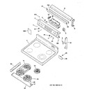 Diagram for 1 - Control Panel & Cooktop