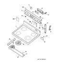 Diagram for 1 - Control Panel & Cooktop