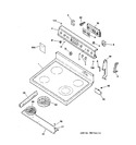 Diagram for 1 - Control Panel & Cooktop