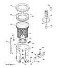 Diagram for 3 - Tub, Basket & Agitator