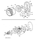 Diagram for 4 - Drum, Duct, Blower & Drive Asm.