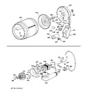 Diagram for 2 - Drum, Blower & Drive Assembly