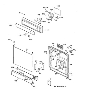 Diagram for PSD1000Z00WH