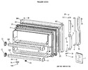 Diagram for 1 - Freezer Door