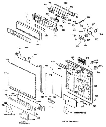 Diagram for GSD2930T64WW