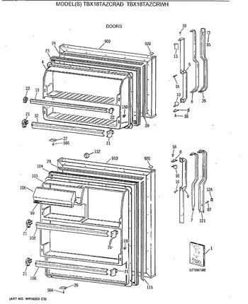 Diagram for TBX18TAZCRWH