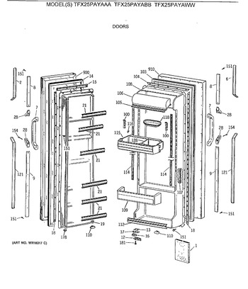 Diagram for TFX25PAYAWW