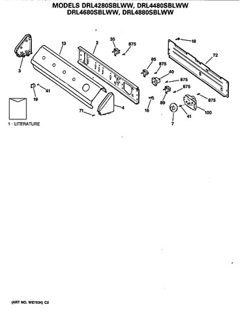 Diagram for DRL4280SBLWW