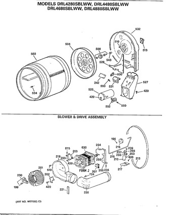 Diagram for DRL4280SBLWW