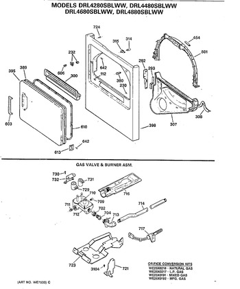 Diagram for DRL4280SBLWW